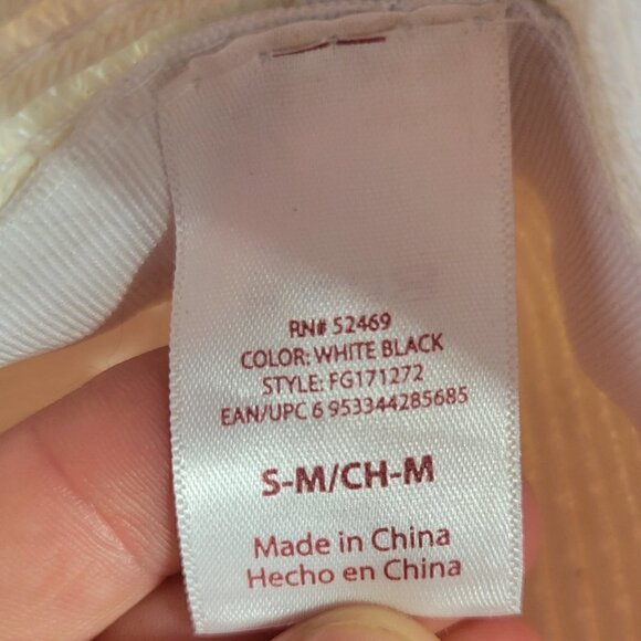 Black And White Beach Sun Style Spring / Summer Hat Size S-M - Picture 3 of 7